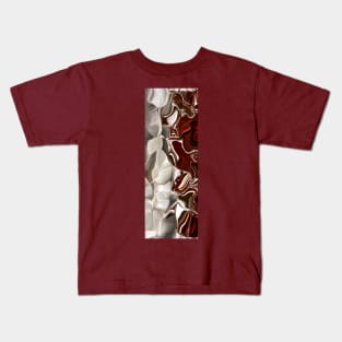 Geometric Pattern of Stracciatella Cream with Caramel Kids T-Shirt